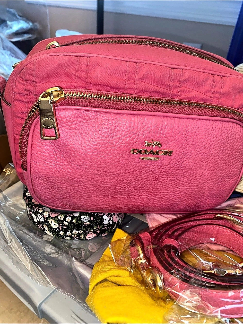 Coach Pink Crossbody Bag NWOT